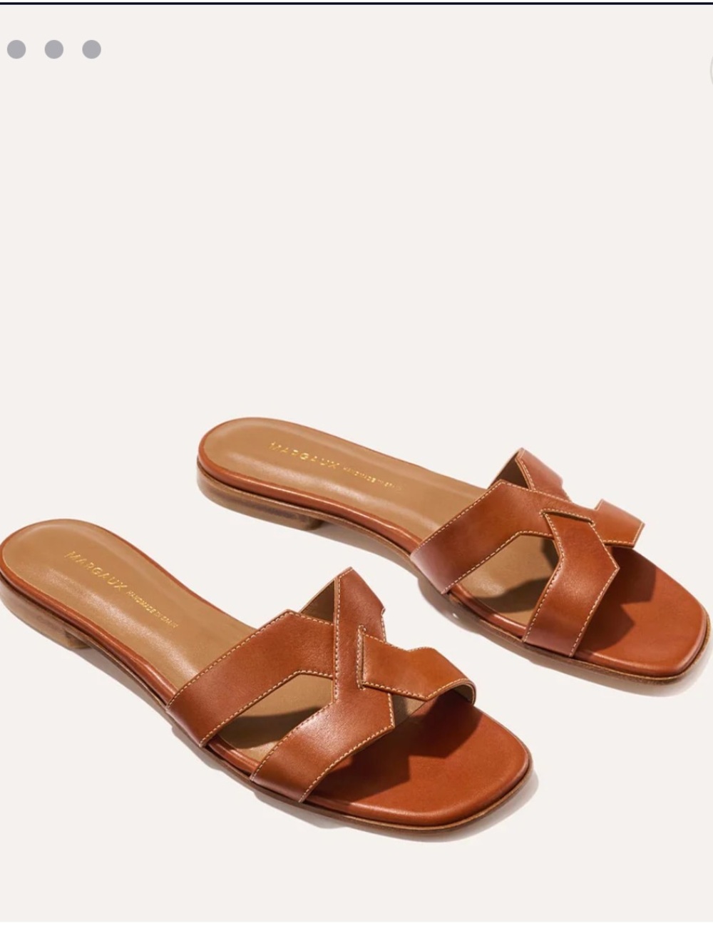 Margaux The MX Sandal Leather Sandals Brown US 42.5 M